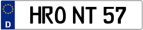 Truck License Plate